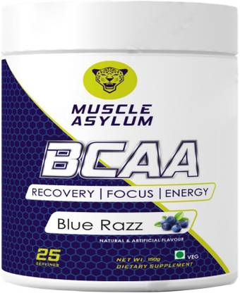 Muscle Asylum BCAA - with BRAIN BOOSTERS -100% Micronized Vegan, Recovery, Memory, Focus BCAA BCAA