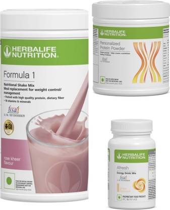 HERBALIFE F1 SHAKE Rose kheer , PP Powder 200 G , Afresh - Ginger Protein Shake