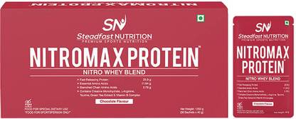 Steadfast NUTRITION Nitromax Protein |25.9g Fast Releasing Protein | 11.94g EAA, 5.78g BCAA Whey Protein