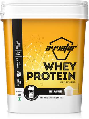 Avvatar Unflavoured 4Kg Whey Protein