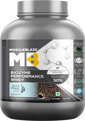 MUSCLEBLAZE Biozyme Performance Whey Protein Powder, 25g Protein Per Scoop Whey Protein