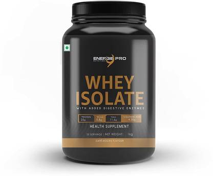 Energie9 Pro Whey Isolate 33 Servings, Pure Protein Powder for Post Workout Whey Protein