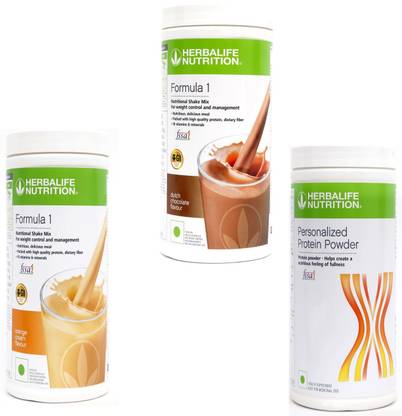 HERBALIFE Formula 1 Shake Orange +Chocolate Protein Powder 400 Gram Whey Protein