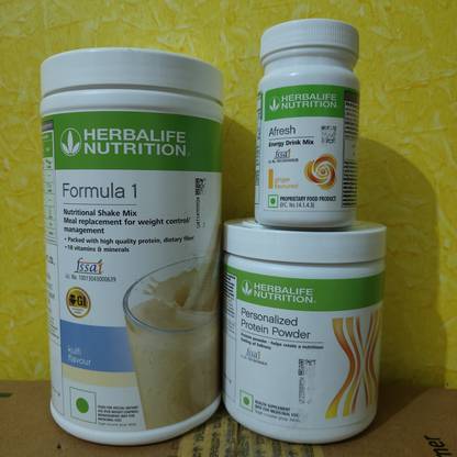 HERBALIFE WEIGHT LOSS COMBO F1 KULFI SHAKE PROTEIN POWDER 200GM AFRESH GINGER Protein Bars