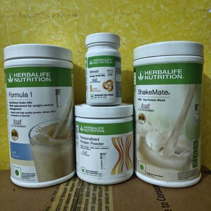 Herbalife Nutrition FORMULA 1 KULFI SHAKE SHAKEMATE PROTEIN POWDER 200GM AFRESH GINGER Protein Bars