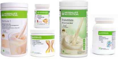 HERBALIFE FORMULA1SHAKE VANILLA+PP200+SHAKEMATE+CINNAMON+MULTIVITAMIN TABLET Protein Shake