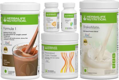 Herbalife Nutrition Formula 1 Shake Afresh Energy Drink Protein 200 g Shakemate Cell u loss Tablets Protein Shake