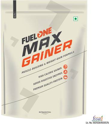 FUELONE Max Gainer, High-Calorie Mass Gainer with Added Digestive Enzymes Weight Gainers/Mass Gainers
