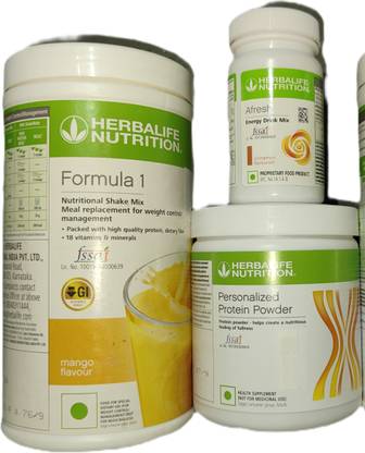 Herbalife Nutrition F1 Shake Mango + Protein Powder 200 G + Afresh - Cinnamon Protein Shake