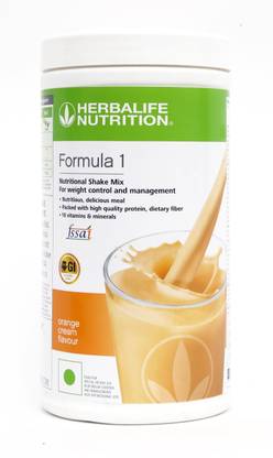 HERBALIFE Formula 1 Shake - Orange Cream Flavor For Weight Management Protein Blends