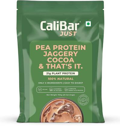 CaliBar Just Chocolate Plant Based Pea Protein All Natural | Organic | Great Taste | Plant-Based Protein