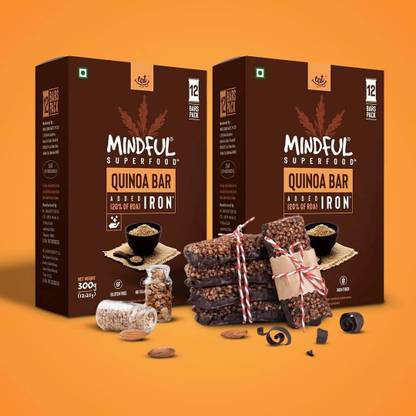 Eat Anytime Healthy Energy Quinoa Bar | Gluten Free | High Protein Bar-(24Pcs.of 25Gm) Energy Bars