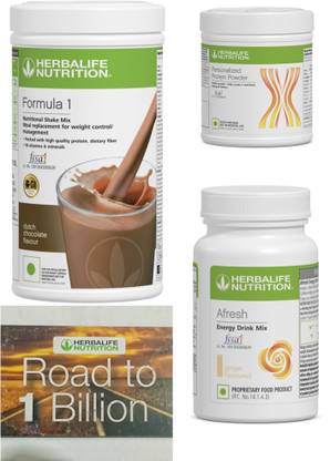 HERBALIFE Formula 1 Chocolate , PP Powder 200 G , Afresh Energy Mix - Ginger Protein Shake
