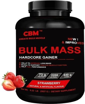 CBM Bulk Mass HardcoreGainer Strawberry Weight Gainers/Mass Gainers