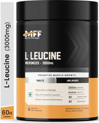 MyFitFuel L-Leucine (3000mg) 60 Capsule EAA (Essential Amino Acids) EAA (Essential Amino Acids)