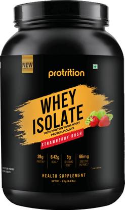 Protrition Zero Carb Whey Protein Isolate Powder Whey Protein