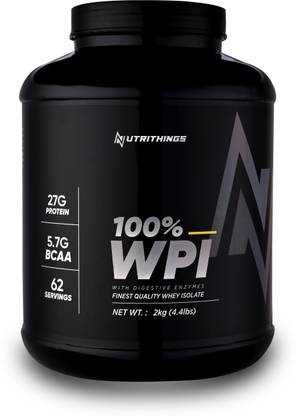 NUTRITHINGS 100% WPI Whey Isolate with Digestive Enzymes Whey Protein