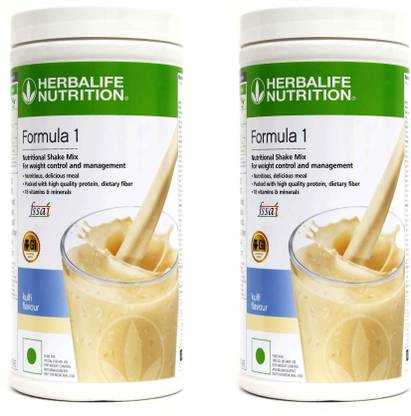 HERBALIFE Formula 1 Nutritional Shake Mix - Kulfi Flavor 2 Pcs Pack For Weight Loss Plant-Based Protein
