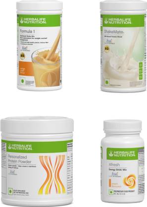 HERBALIFE F1 Shake Orange , Small Protein Powder, ShakeMate , Afresh - Peach Protein Shake
