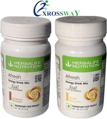 HERBALIFE AFRESH ENERGY DRINK MIX-CINNAMON AND GINGER (PACK OF 2) Energy Bars