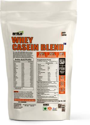 NutriJa WHEY CASEIN BLEND - A Blend of Whey Isolate - 2 lbs (Mango) Casein Protein