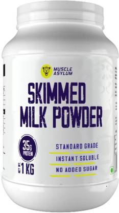 Muscle Asylum Skimmed Milk Powder, 35g Protein | Derived from Cow Milk, 100% Pure & Natural Whey Protein