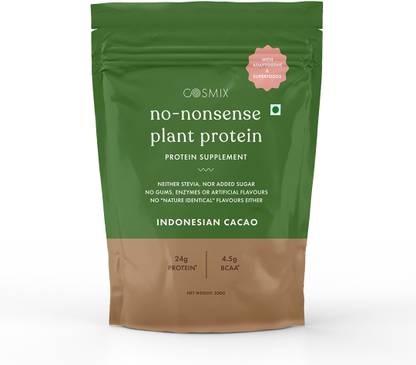 COSMIX No-Nonsense | Organic Rice & Pea Isolate| 24g Protein/Serving| Vegan|Gluten Free Plant-Based Protein