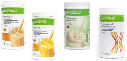 HERBALIFE Formula 1 Shake Orange Cream & Mango + Shake Mate + Protein Powder 400Gram Protein Shake
