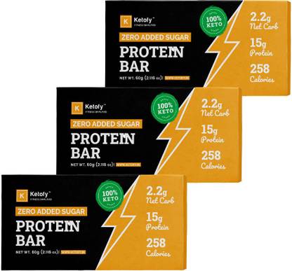 Ketofy Protein Bar | 15g Protein | Low-Carb & Zero Sugar | On-the-Go Meal Replacement Protein Bars