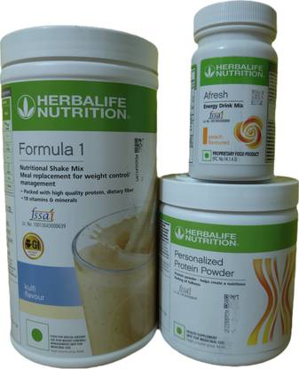 HERBALIFE WEIGHT LOSS FORMULA 1 KULFI SHAKE PROTEIN POWDER 200GM AFRESH PEACH Nutrition Bars