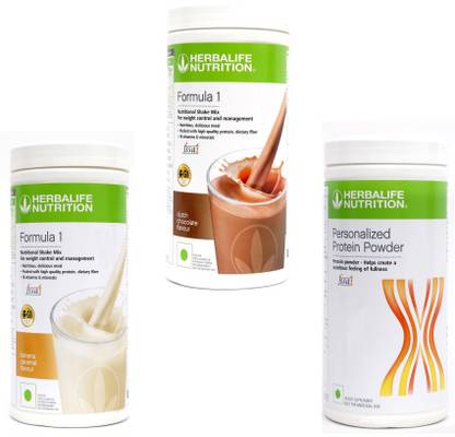 HERBALIFE Formula 1 Shake Banana+CHOCOLATE with Protein Powder 400 Gram Whey Protein