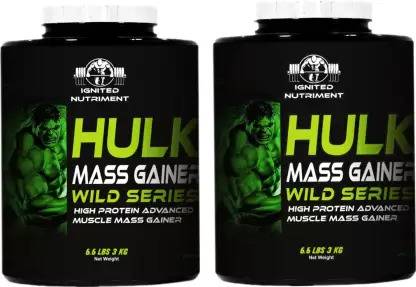 IGNITED NUTRIMENT Hulk Mass Gainer For Advance Muscles Mass Gain With Calories Weight Gainers/Mass Gainers