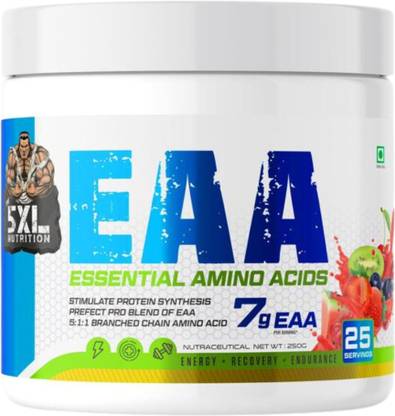 The 5xl Nutrition EAA | Perfect Pro Blend of EAA, 5:1:1 Branched Chain Amino Acid | 25 servings, EAA (Essential Amino Acids)