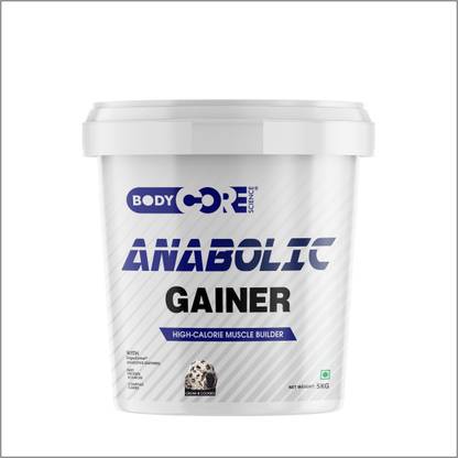 Body Core Science Anabolic Gainer-5Kg(Cream& Cookies) Whey Protein