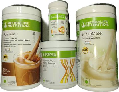 Herbalife Nutrition Formula 1 Chocolate + Protein Powder 200 G+ Shake Mate + Afresh - Peach Protein Shake
