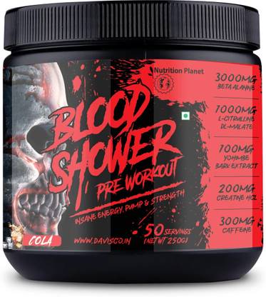 Nutrition Planet Blood Shower Preworkout, 50 Servings Pre Workout