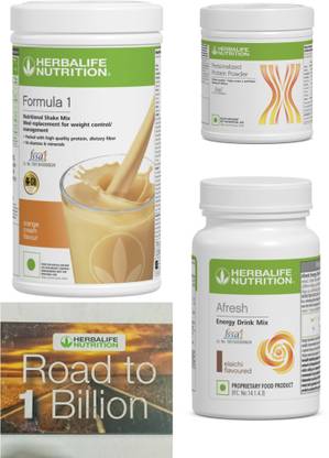 HERBALIFE Formula 1 Orange , PP Powder 200 G , Afresh Energy Mix - Eilachi Protein Shake