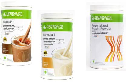 HERBALIFE Formula 1 Shake Chocolate & Banana Caramel Flavor With Protein Powder 400 Gm Protein Shake