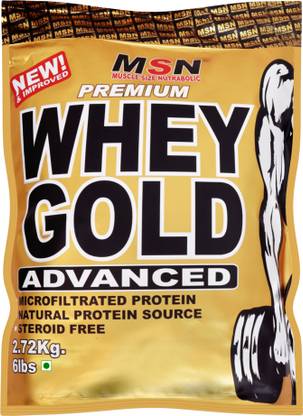 MUSCLE SIZE Premium Whey Gold Advanced in 6lbs, Chocolate Flavor (2.72 kg) Whey Protein