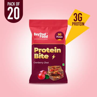Beyond Food Protein Bites | Cranberry Zest Protein Bars