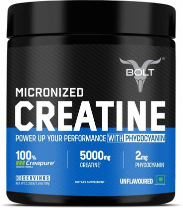 BOLT German Made Creapure Creatine Monohydrate | Supports Muscle Recovery & Endurance Creatine
