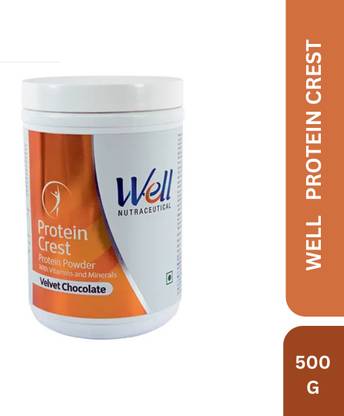Modicare Well Protein Crest - Protein Powder - Velvet Chocolate - 500g Whey Protein