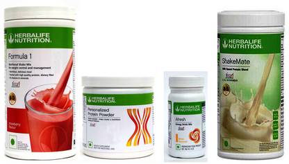 HERBALIFE FORMULA1 STRAWBERRY PROTIEN 200 G AFRESH ENERGY DRINK LEMON SHAKEMATE 500 G Plant-Based Protein