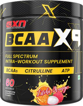 GREENEX NUTRITION BCAA X9 Full Spectrum Intra-Workout Supplement With BCAA, Citrulline & ATP BCAA