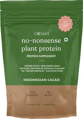 COSMIX No Nonsence Organic Pea & Rice Isolate Vegan No Added Sugar Plant-Based Protein