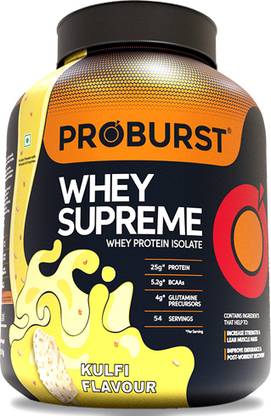 PROBURST Whey Supreme Whey Protein Isolate Blend Kulfi Flavour Whey Protein