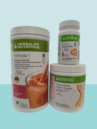 Herbalife Nutrition F1 SHAKE Chocolate , PP Powder 200 G , Afresh - Lemon Protein Shake