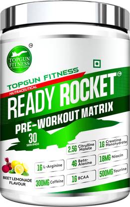 JETSPEED FITNESS Topgun Fitness Pre Workout Matrix Ready Rocket 30 Servings BCAA