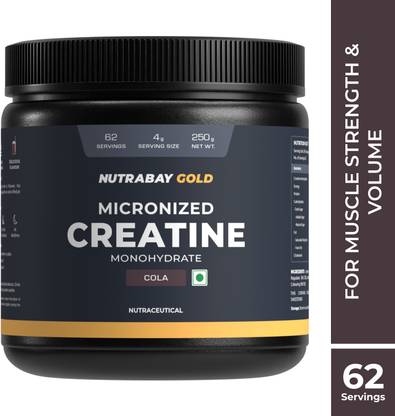 Nutrabay Gold Micronized Creatine Monohydrate, Pre/Post Workout, Flavoured Amino Acid Creatine