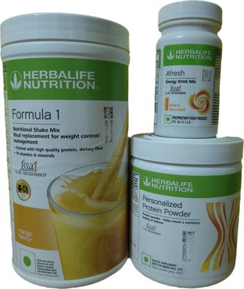 HERBALIFE WEIGHT LOSS COMBO FORMULA 1 MANGO SHAKE PROTEIN POWDER 200GM AFRESH PEACH Protein Shake
